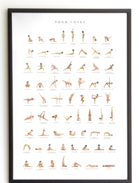 Yoga Poses - Plakat