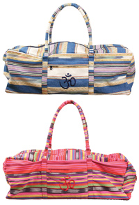Deluxe Yoga Kit Bag - Powerloom Stripe