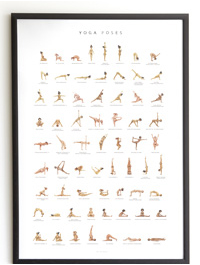 Yoga Poses - Plakat