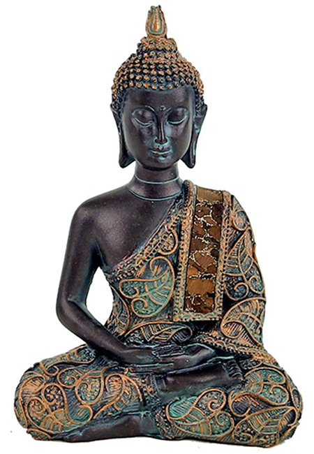 Eksempel gardin Kollegium Mediterende Buddha - 15cm