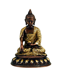 Buddha Shakyamuni - 15cm (2-farvet)