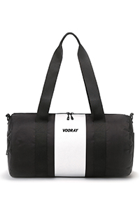Iconic Barrel Duffel (Silver Stripe)