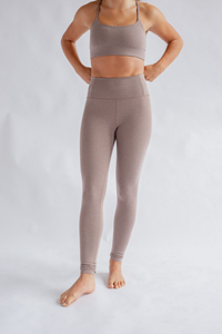 Girlfriend Collective Float High-Rise Legging Long (Heather Cocoon)