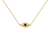 Karma And Luck Reclaiming Self Amethyst Evil Eye Charm Necklace