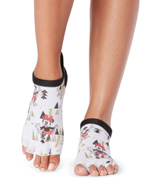 ToeSox Half Toe Low Rise Grip (Very Merry Mickey And Minnie Mouse)