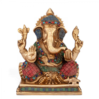 Ganesha - flerfarvet 20cm