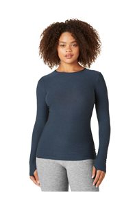 Beyond Yoga Classic Crew Pullover (Nocturnal Navy)