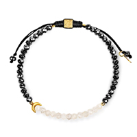 Karma And Luck Visualize Light - Moon Hematite Moonstone Luck Bracelet