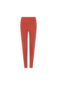 Girlfriend Collective RIB High-Rise Legging Long (Red Clay)