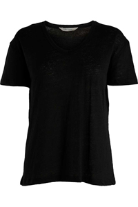 Gai + Lisva Sif Linen Tee Shirt (Black)