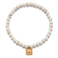 Satya Blessed Dawn White Turquoise Gemstone Bracelet