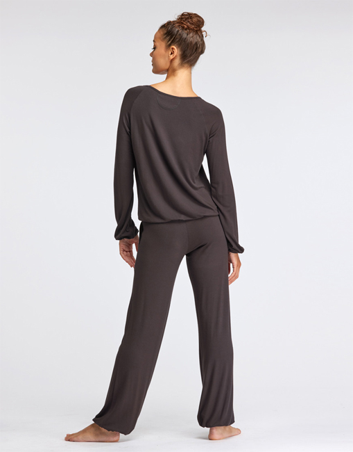 TempsDanse Bari Bamboo Half-Wide Pants (Carbon)