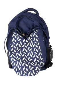 Backpack - Navy Leaf
