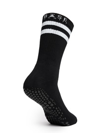 Base 33 Crew Grip Socks (Black White Stripe)