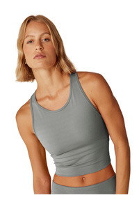 Beyond Yoga Powerbeyond Strive Cropped Tank (Iron Gray)