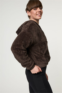 Girlfriend Collective Fleece Bomber (Pine Cone)