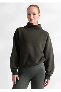 Run & Relax Chunky Sweater (Dark Forest Green)