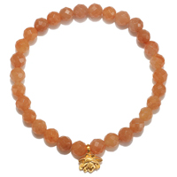 Satya Dream Chaser Lotus Aventurine Gemstone Bracelet 