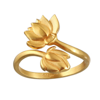 Satya Open to Possibilities Double Lotus Ring 