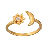 Satya Spirit in Transformation Lotus Moon Ring