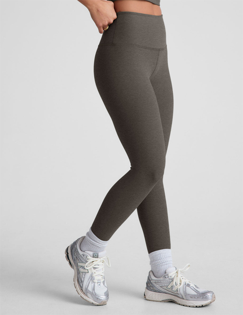 Beyond Yoga Spacedye High Waisted Midi Legging (True Gray Heather)