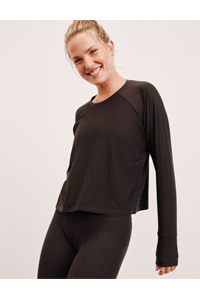 Beyond Yoga Featherweight Daydreamer Pullover (Dark Chocolate Heather)