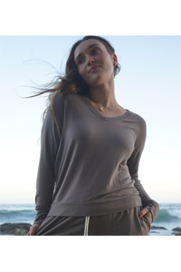 Be Love Ultra Soft V-Neck Pullover (Mushroom)