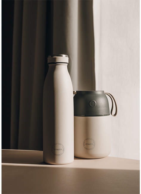 AYA&IDA Drikkeflaske - 500ML (Cream Beige)