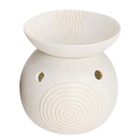Keramik duftlampe, hvid