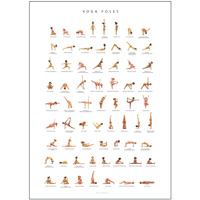 Yoga Poses - Plakat
