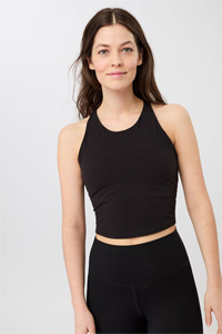 Mandala Cross Top (Black)