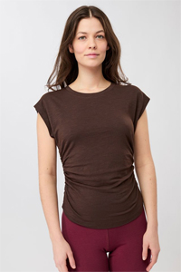 Mandala Side Ruffled Top (Terra)