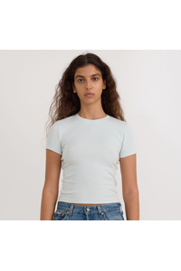 Organic Basics Core Rib Tee (Dewdrop)