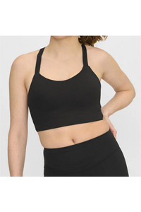 Organic Basics Active Cross Back Bra (Black)