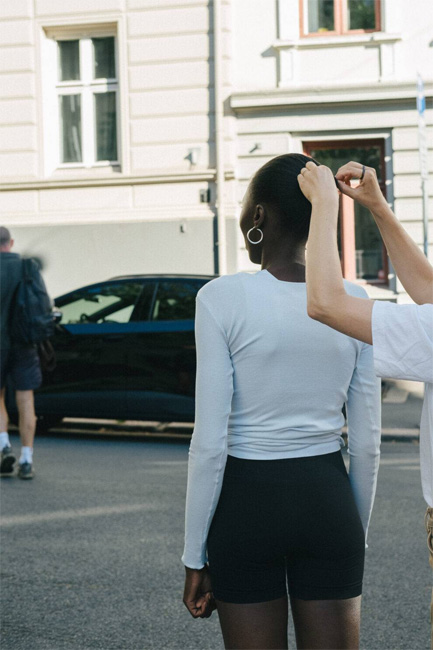 Run & Relax Basic Wrap Sweater (Horizon Blue)