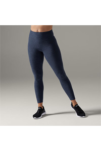 TaviCloud High Waisted 7/8 Tight (Midnight Melange Space Dye)