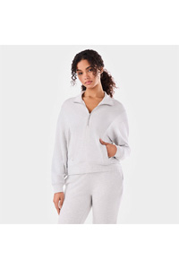 Tavi 3/4 Zip Cozy Fleece Pullover (Ash)