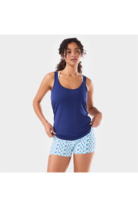 Tavi Fitted Swoop Tank (Deep Navy)