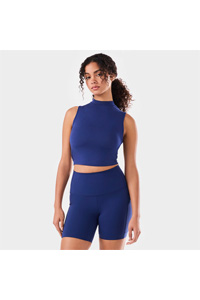 Tavi Mock Neck Tank (Deep Navy)