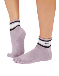 ToeSox Full Toe Melody Grip (Lavender Mist Stripe)