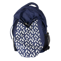 Backpack - Navy Leaf