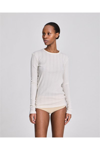 Gai + Lisva Thyra Cotton Top Drop Needle (Off White)