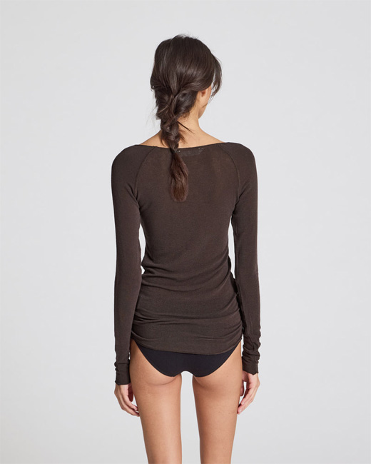 Gai + Lisva Amalie Wool Top (Mulch)