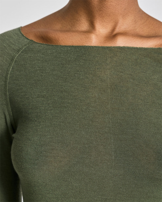 Gai + Lisva Amalie Wool Top (Olive Night)