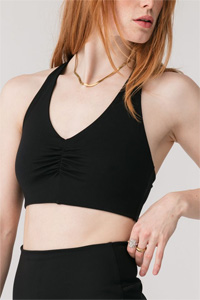 Girlfriend Collective Stevie Ballet Bra (Black)
