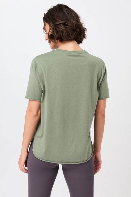 Mandala Halfmoon T-Shirt (Charcoal Green)