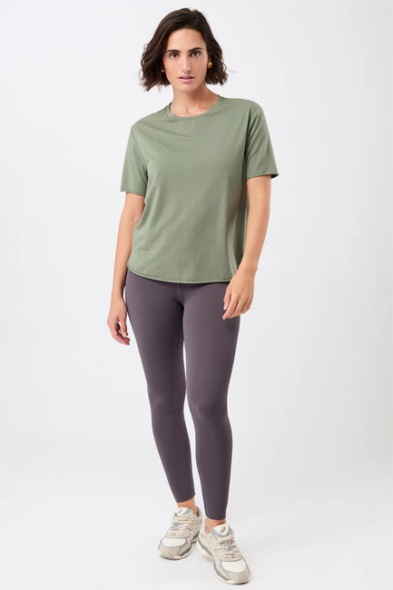 Mandala Halfmoon T-Shirt (Charcoal Green)