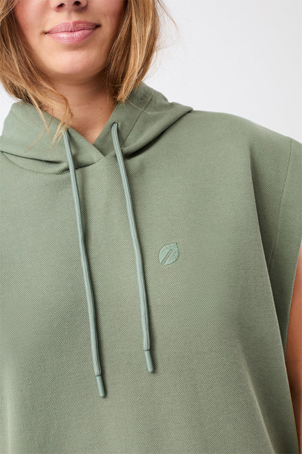 Mandala Hoodie Veste (Charcoal Green)