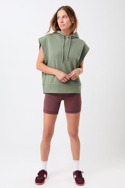 Mandala Hoodie Veste (Charcoal Green)