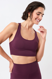 Mandala Sports Bra Printed (Bordeaux)